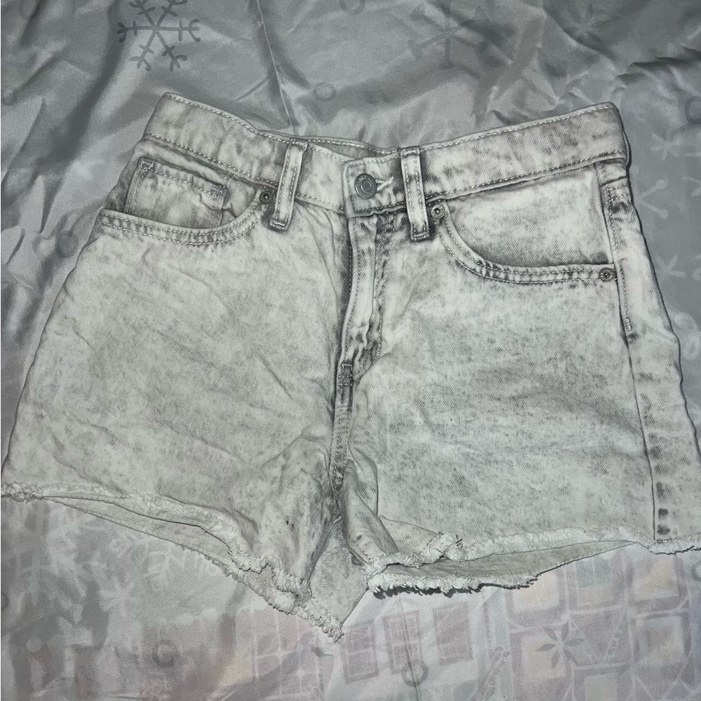 Old Navy Light Gray Denim Shorts